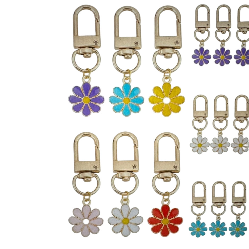 Daisy Flower Bag Charm